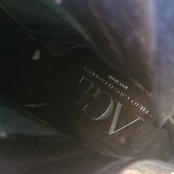 Attilio Giusti Leombruni -Black Patent Leather Reptile Embossed Heel Boot 37 6.5 - Picture 6 of 6